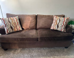 ESPRESSO SOFA USED LIKE NEW