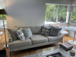 City Furniture Morgan Light Gray Fabric Sofa