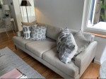 City Furniture Morgan Light Gray Fabric Sofa