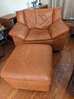 Top Grain Leather Sofa and Chairs+Ottoman (from Macys)