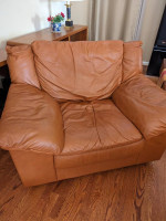 Top Grain Leather Sofa and Chairs+Ottoman (from Macys)