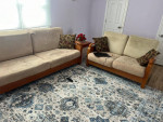 Sofa, loveset and two corner table