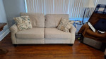 Love seat, Sofa and pillows