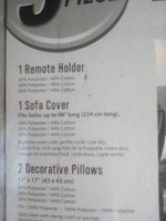 SOFA COVER SET - 5 PIECE