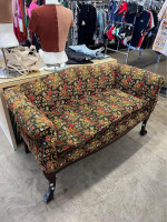 Antique Floral Embroidered Sofa