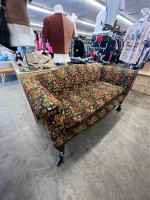 Antique Floral Embroidered Sofa