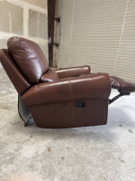 Leather Recliner Sofa with USB Port