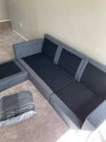 Sofa en L gris