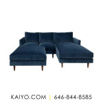 BenchMade Modern Crowd Pleaser Sofa With Chaise and Ottoman (Was 8817)