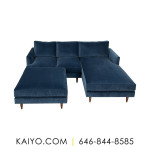 BenchMade Modern Crowd Pleaser Sofa With Chaise and Ottoman (Was 8817)