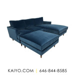 BenchMade Modern Crowd Pleaser Sofa With Chaise and Ottoman (Was 8817)