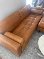 Poly & Bark Napa sofa W/ottoman