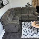 Gray La-Z-Boy Recliner Sectional Couch Sofa *FREE DELIVERY*
