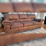 Ashley HomeStores Sofa Couch - Microfiber cloth - Brown (DELIVERY AVAILABLE)