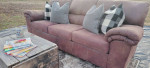 Ashley HomeStores Sofa Couch - Microfiber cloth - Brown (DELIVERY AVAILABLE)
