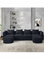 modular sectional sofa, U shaped sofa 117"