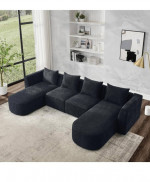 modular sectional sofa, U shaped sofa 117"