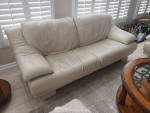 Leather Sofa & Ottoman