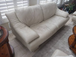 Leather Sofa & Ottoman