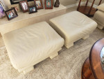 Leather Sofa & Ottoman