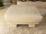 Leather Sofa & Ottoman