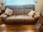 Reclining sofa and chair