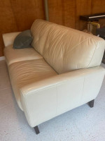 Ivory Leather sofa