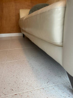 Ivory Leather sofa