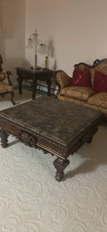 Sofa’s + sofa chairs + tables