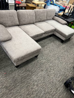 Brand new Modern U-Shape Sectional Sofa, Chenille Fabric Modular Couch, 4 Seat O