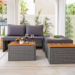 Brand new Greesum Patio Furniture Set Multifunctional Outdoor Sectional Sofa Rat