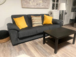 Gray Sleeper Sofa Fold down Couch