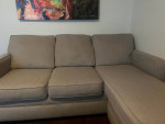 Sofa with chaise lounge