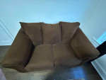 Brown Couch Sofa and Loveseat For Sale