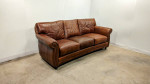 Walter E Smithe Top Grain Leather Sofa Couch