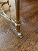 Sofa Table Glass Ttop Brass Stand