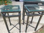 Tall sofa table & 2 side tables