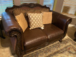 Leather Sofa Set with Chase