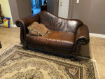 Leather Sofa Set with Chase