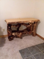 Aspen Log Sofa Table