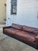 Restoration Hardware leather couch ,Maxwell  leather sofa