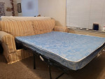 Queen size sleeper sofa — couch with fold out bed