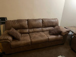 DARK BROWN BLAIDEN SOFA & LOVESEAT