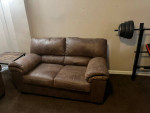 DARK BROWN BLAIDEN SOFA & LOVESEAT