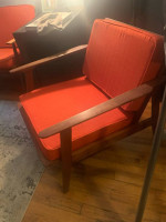 Mid Century Modern Couch and Sofa Seat Set