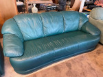 Leather sofa couch