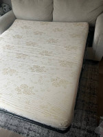 Beige sofa bed