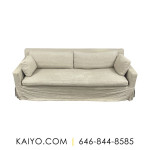 Restoration Hardware Belgian Track Arm Slipcovered Bench-Seat Sofa (W