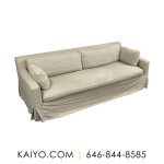 Restoration Hardware Belgian Track Arm Slipcovered Bench-Seat Sofa (W