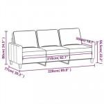 Sofa Light Gray 3-Seater